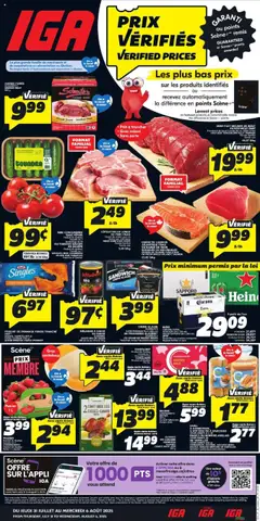 Preview of leaflet Quebec from shop IGA is valid from Jul 31, 2025