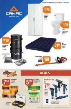 Preview of leaflet Weekly Flyer from shop Canac is valid from Jul 31, 2025