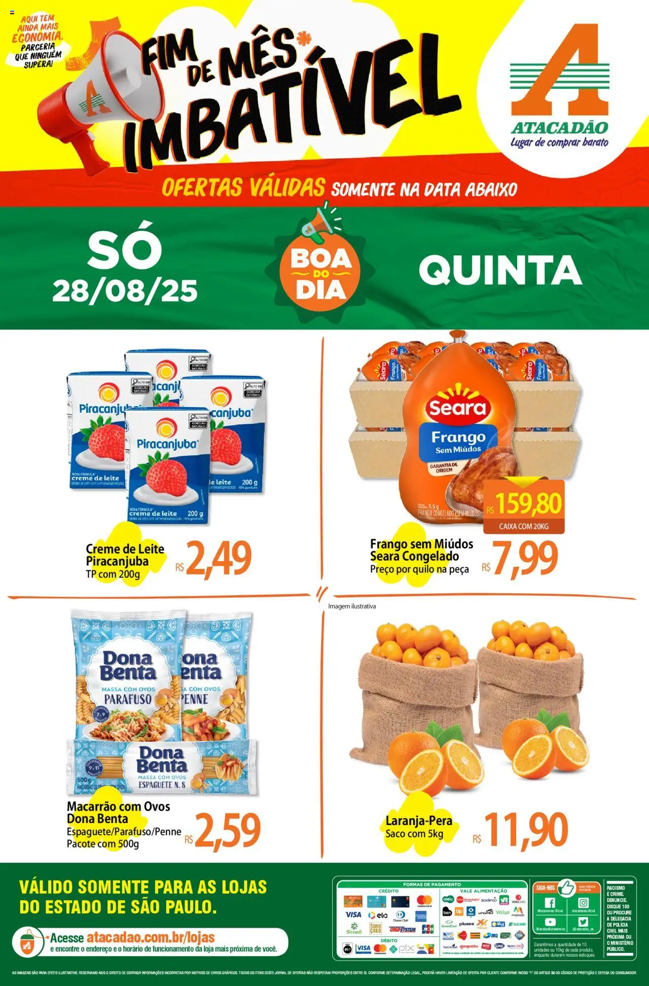 Atacadão folheto "Ofertas - SP" válido a partir de 28/08/2025 - número de página 1