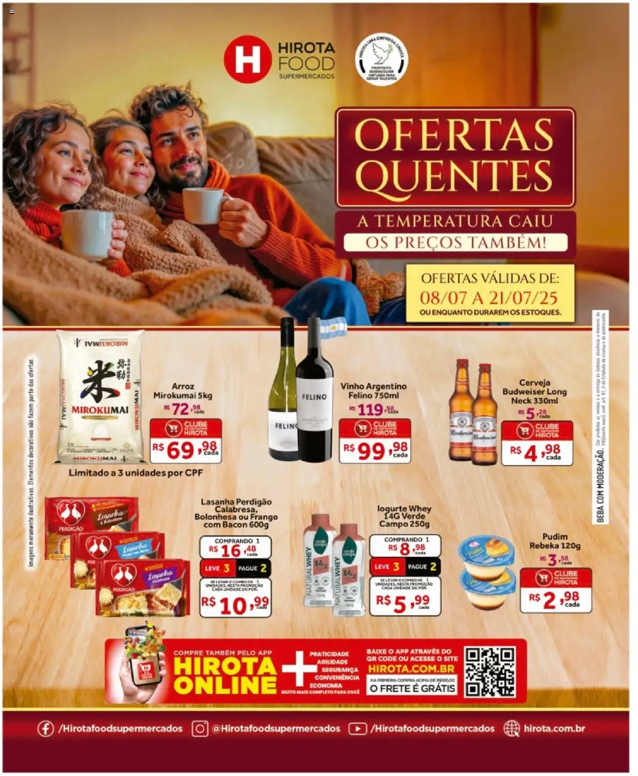 Hirota Food folheto "Ofertas Quinzenal" válido a partir de 08/07/2025 - número de página 1