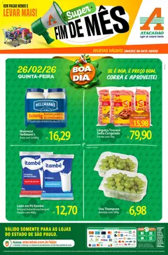 Pré-Visualização do folheto "Ofertas - SP" da loja Atacadão válido a partir de 26/02/2026