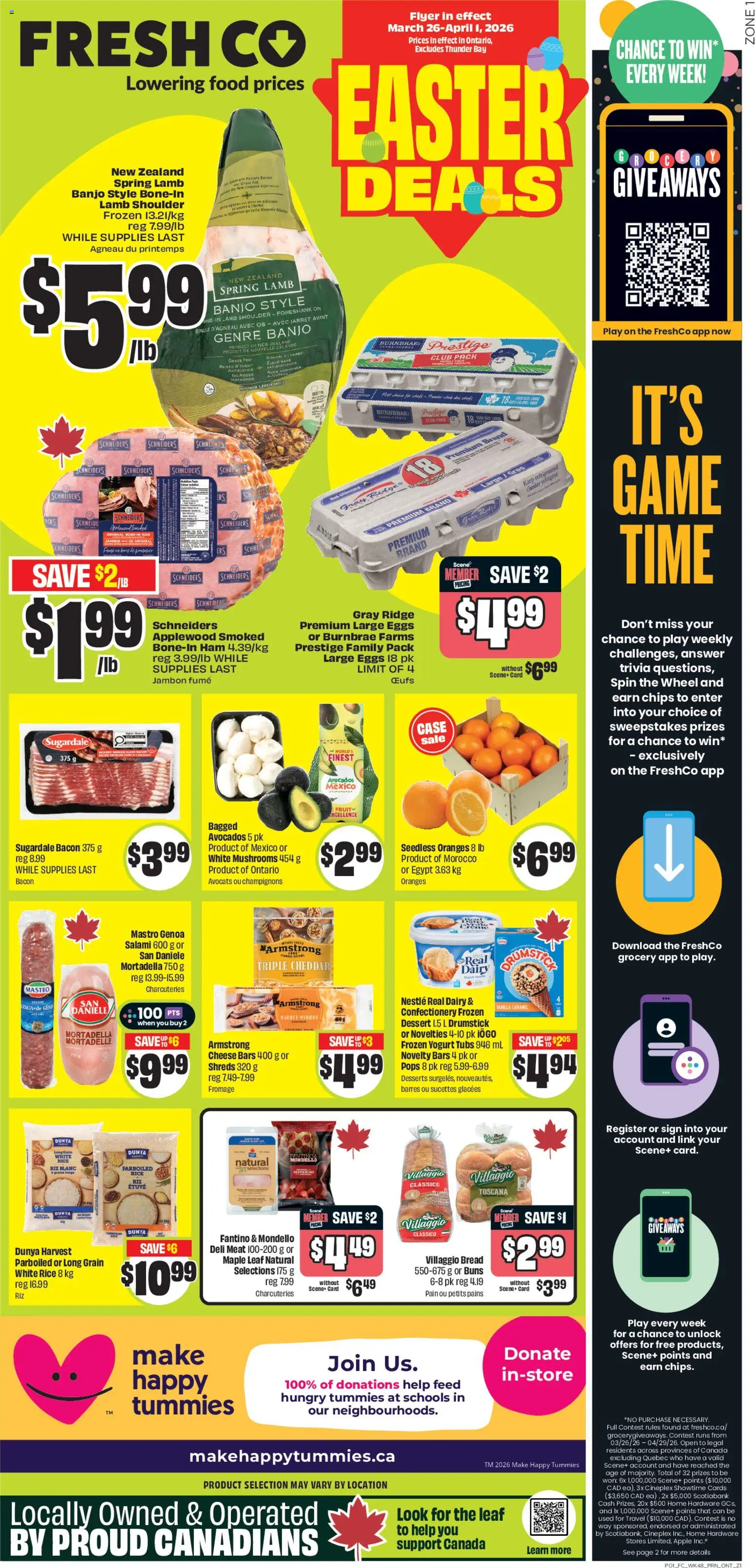 Preview of leaflet FreshCo weekly flyer / circulaire from shop FreshCo is valid from Mar 26, 2026