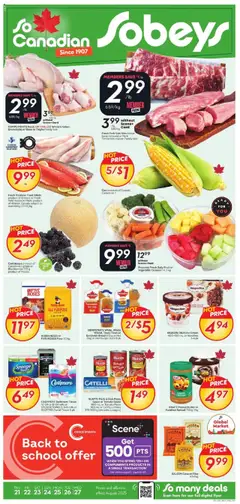 Preview of leaflet Weekly flyer / circulaire from shop Sobeys is valid from Aug 21, 2025