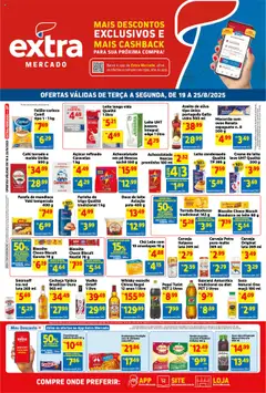 Pré-Visualização do folheto "Ofertas de Mercado" da loja Extra válido a partir de 19/08/2025