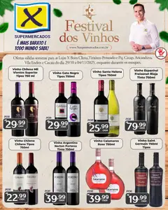 Pré-Visualização do folheto "Ofertas Festival dos Vinhos" da loja X Supermercados válido a partir de 29/10/2025