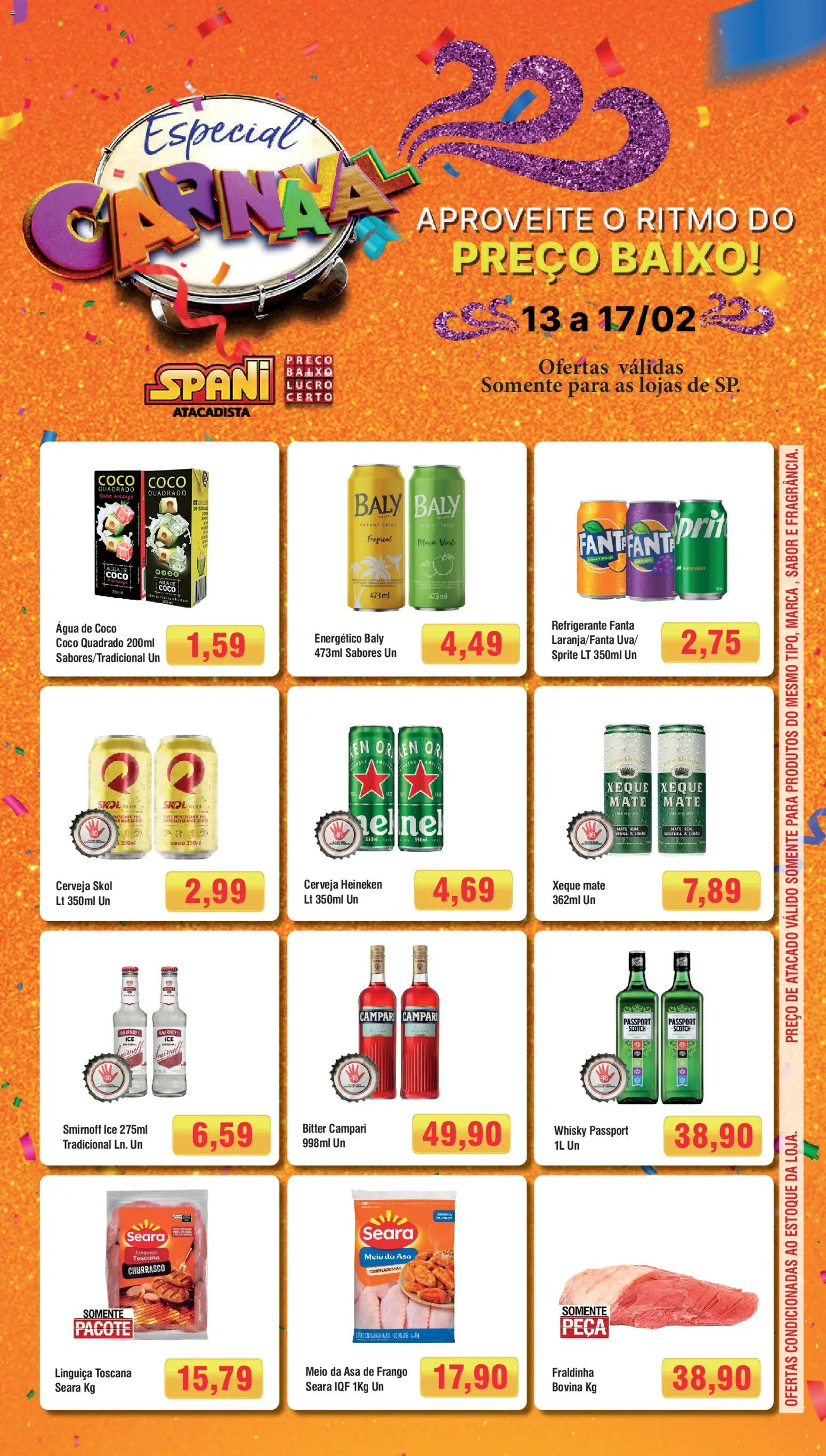 Pré-Visualização do folheto "Ofertas da semana" da loja Spani Atacadista válido a partir de 13/02/2026