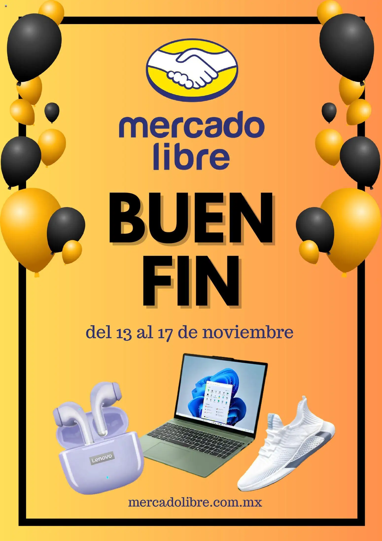 Vista previa las ofertas de la tienda Mercado Libre - Buen Fin desde el 13/11/2025 