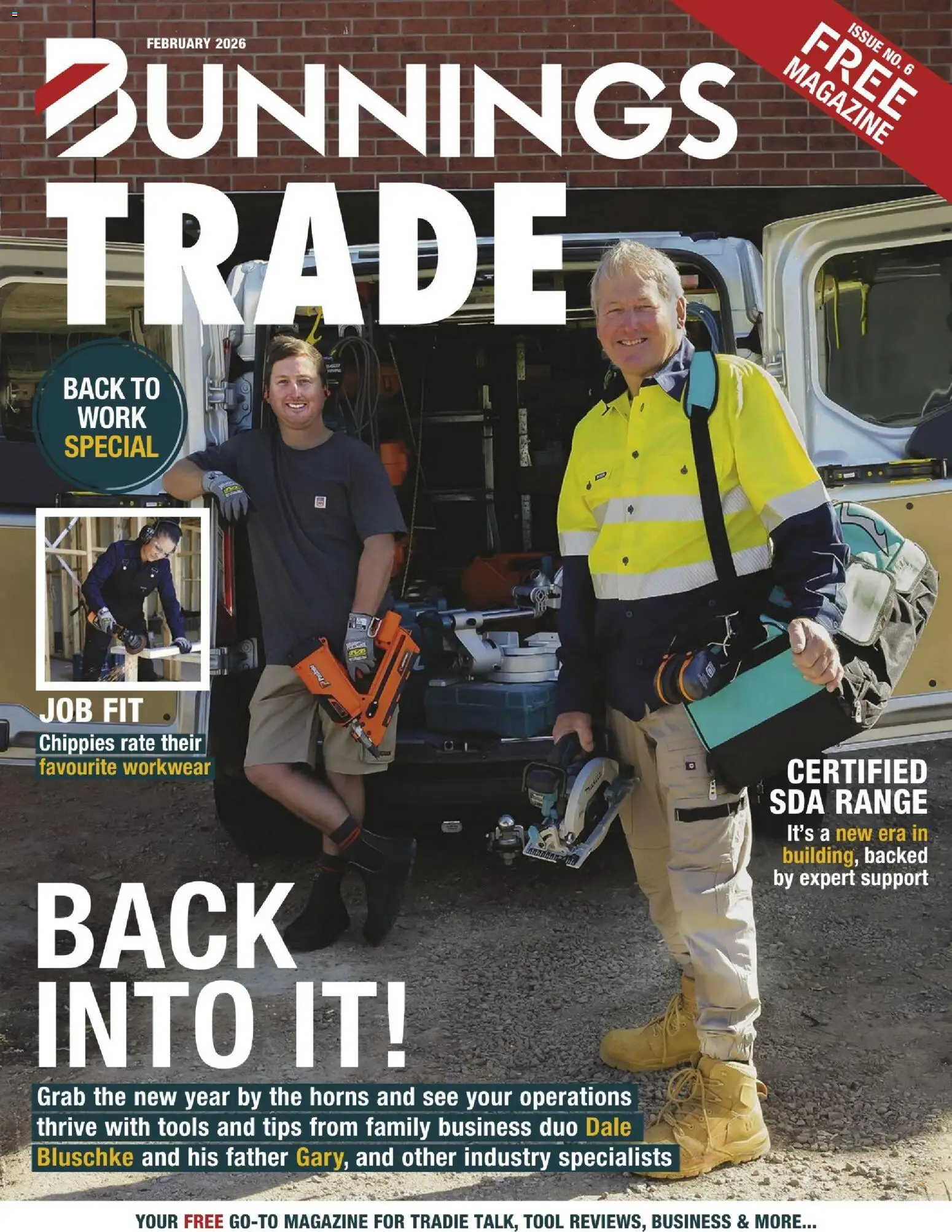 Preview of catalogue Bunnings Trade Magazine from shop Bunnings Warehouse valid 01/02/2026 - Magazine, Tools