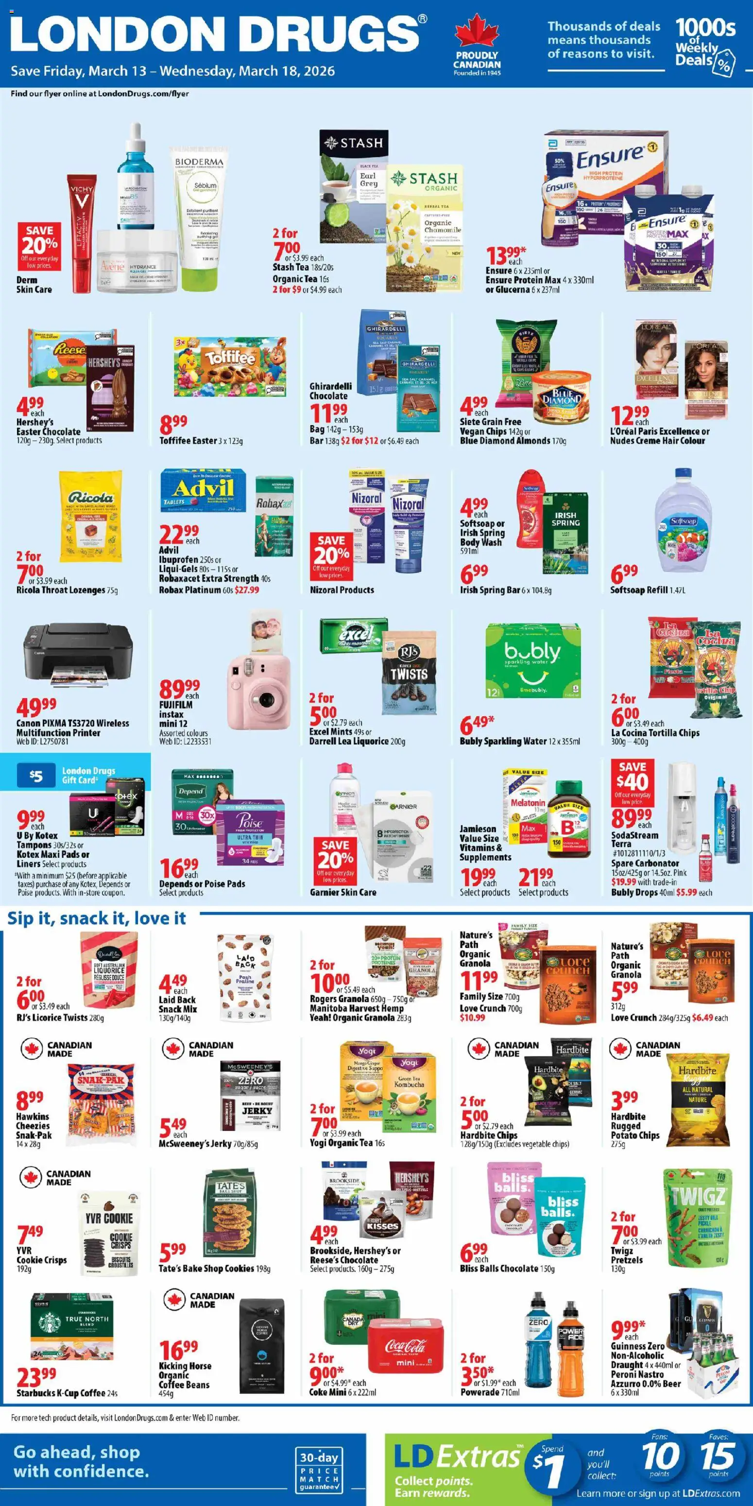 Preview of leaflet London Drugs weekly flyer / circulaire from shop London Drugs is valid from Mar 13, 2026
