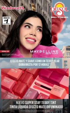 Vista previa las ofertas de la tienda Del Sol y Woolworth - Catálogo La Fiesta de la Belleza desde el 02/10/2025 