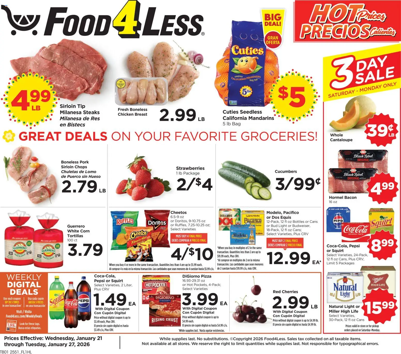 Ad Preview of Food 4 Less Weekly Ad from 01/21/2026