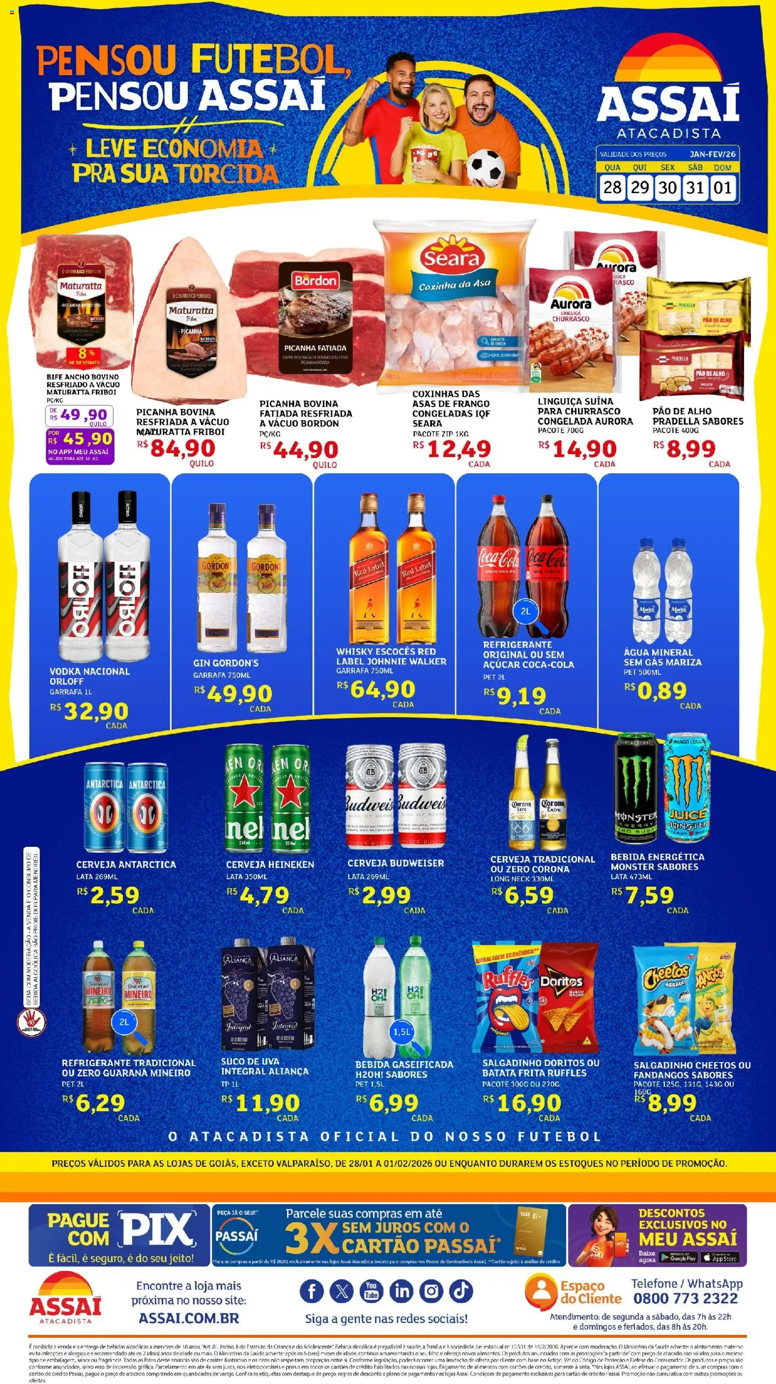 Pré-Visualização do folheto "Encarte - GO" da loja Assaí Atacadista válido a partir de 28/01/2026