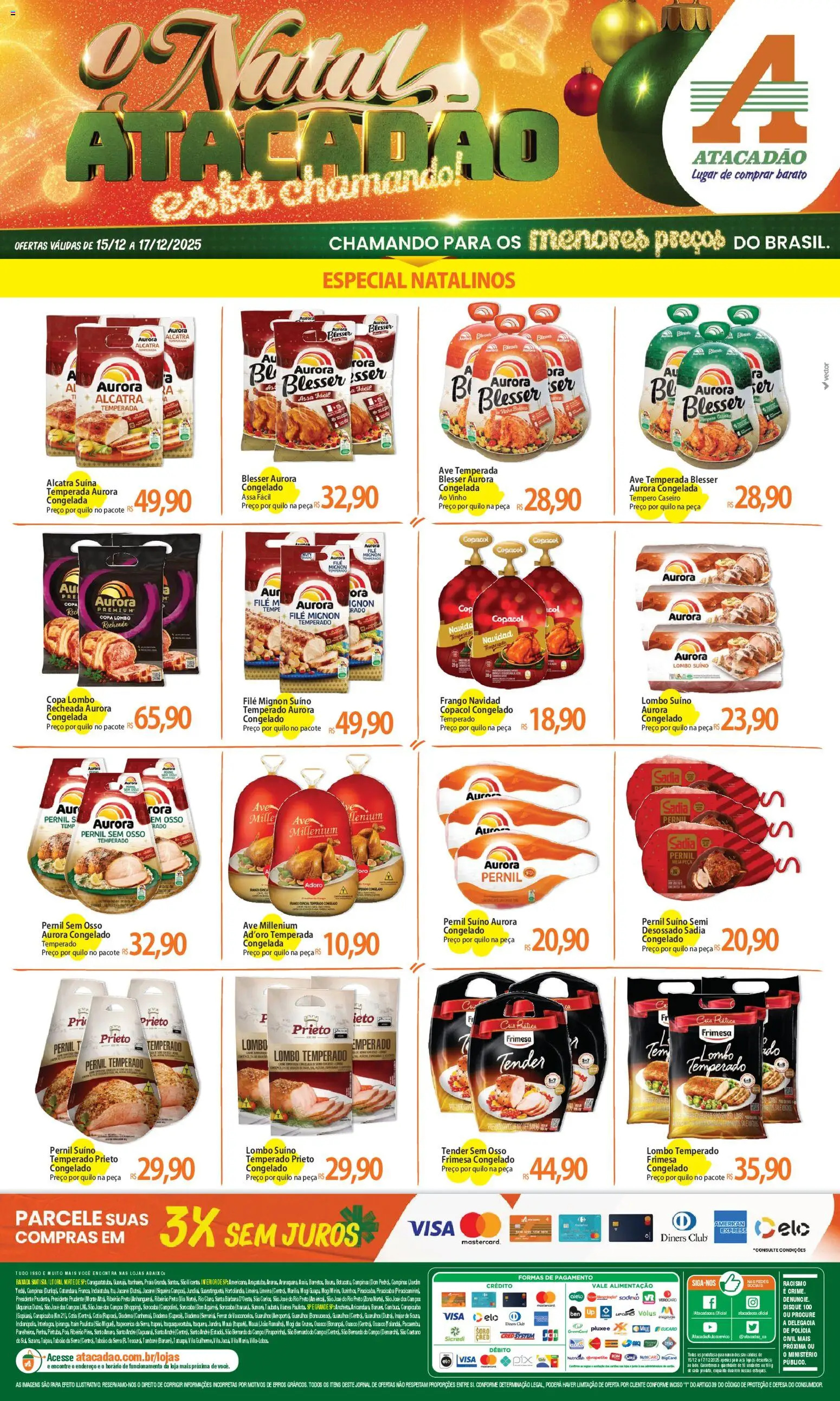 Pré-Visualização do folheto "Ofertas - SP" da loja Atacadão válido a partir de 15/12/2025