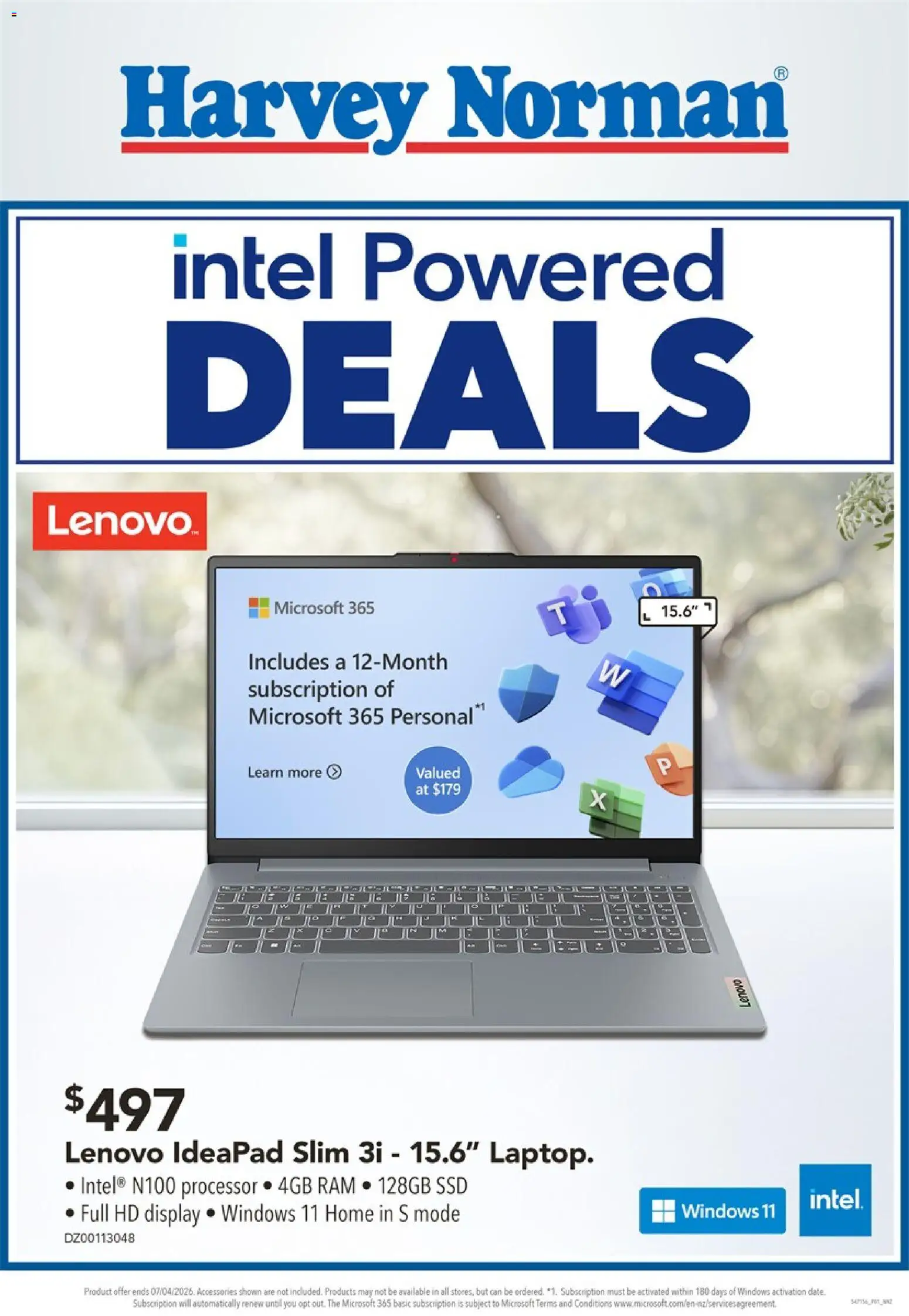 Preview of catalogue Harvey Norman More Intel Powered Deals from shop Harvey Norman valid 27 Mar 2026