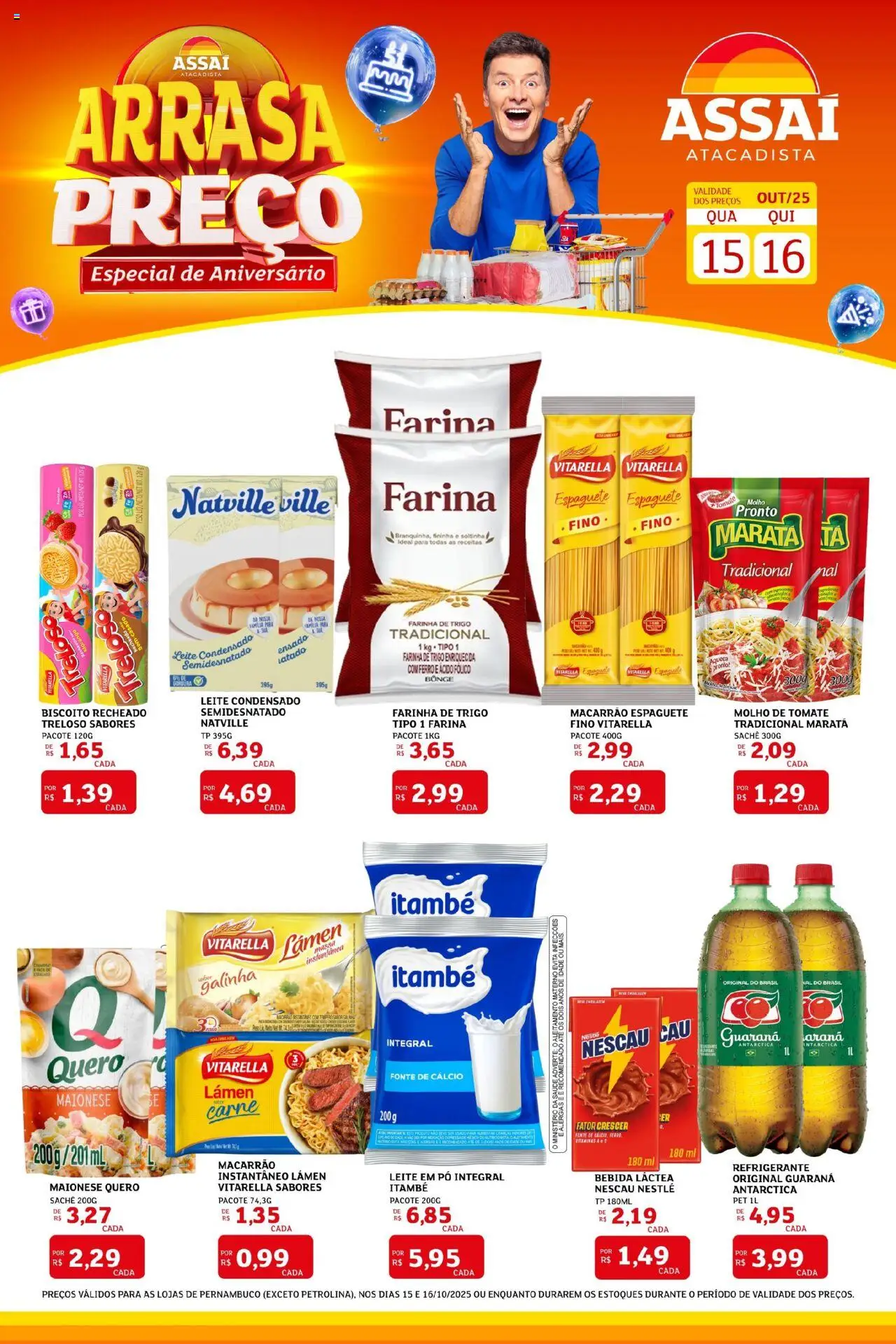 Assaí Atacadista folheto "Encarte - PE" válido a partir de 15/10/2025 - número de página 1