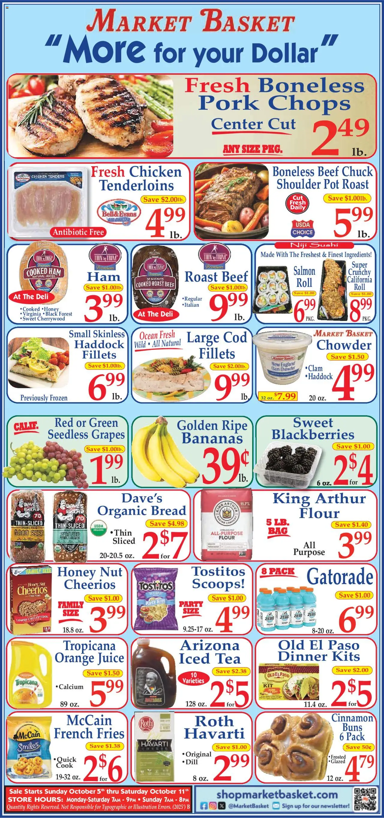 Market Basket Ad from 10/05/2025 - Flyer - Page number 1