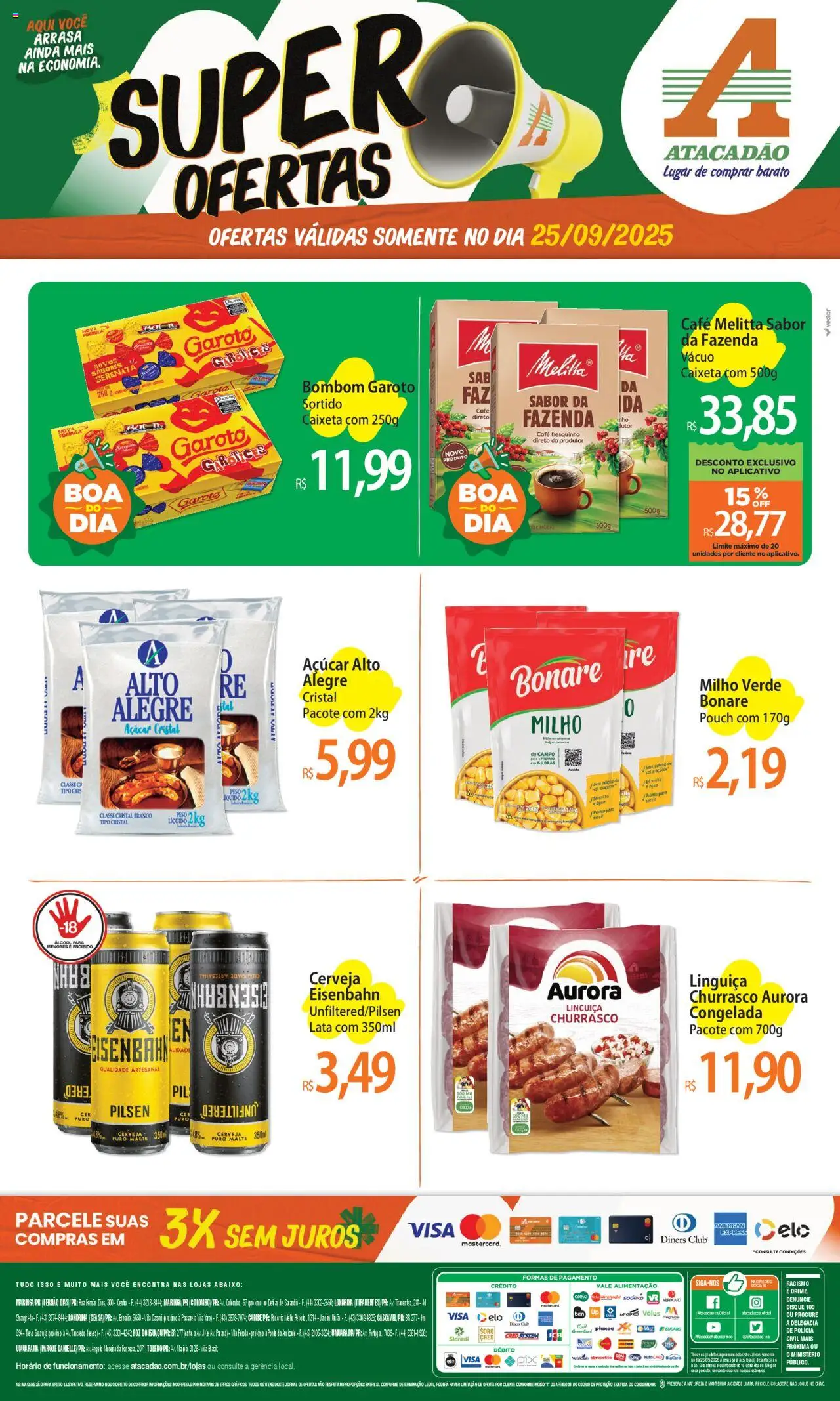 Atacadão folheto "Ofertas - PR" válido a partir de 25/09/2025 - número de página 1