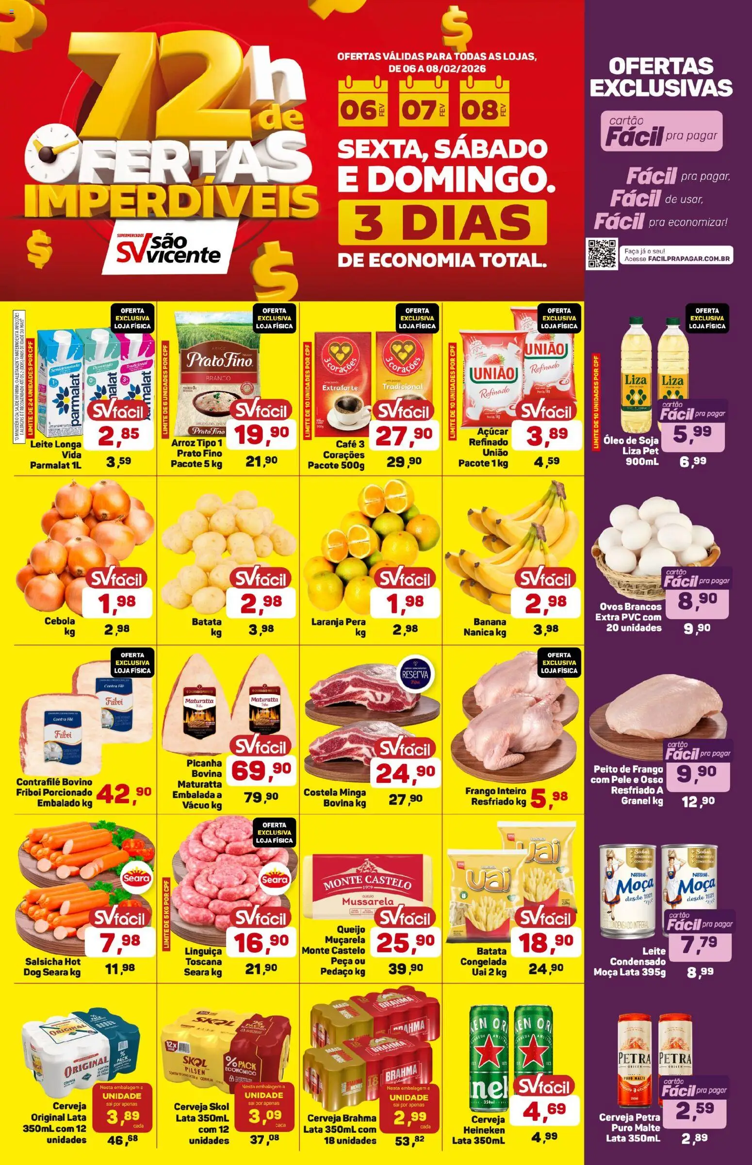 Pré-Visualização do folheto "Ofertas da semana" da loja Supermercados São Vicente válido a partir de 06/02/2026