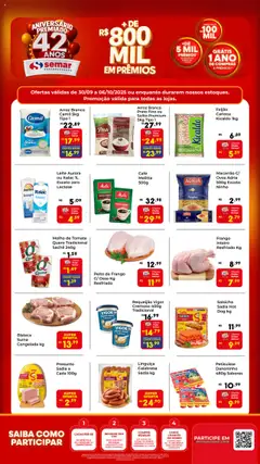 Pré-Visualização do folheto "Ofertas da semana" da loja Semar Supermercado válido a partir de 30/09/2025