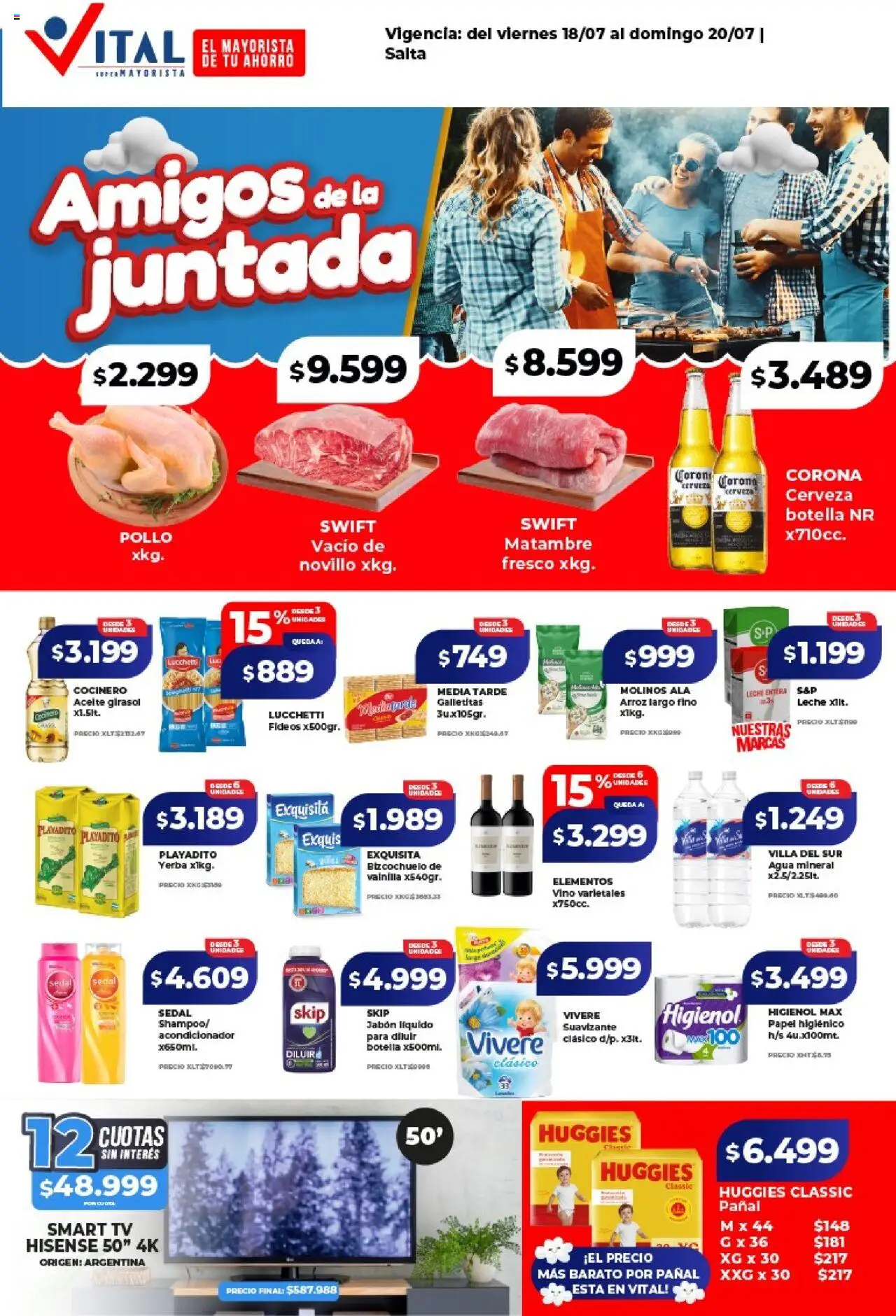 Vital Ofertas fin de semana - Salta del 18/07/2025 >> Catálogo