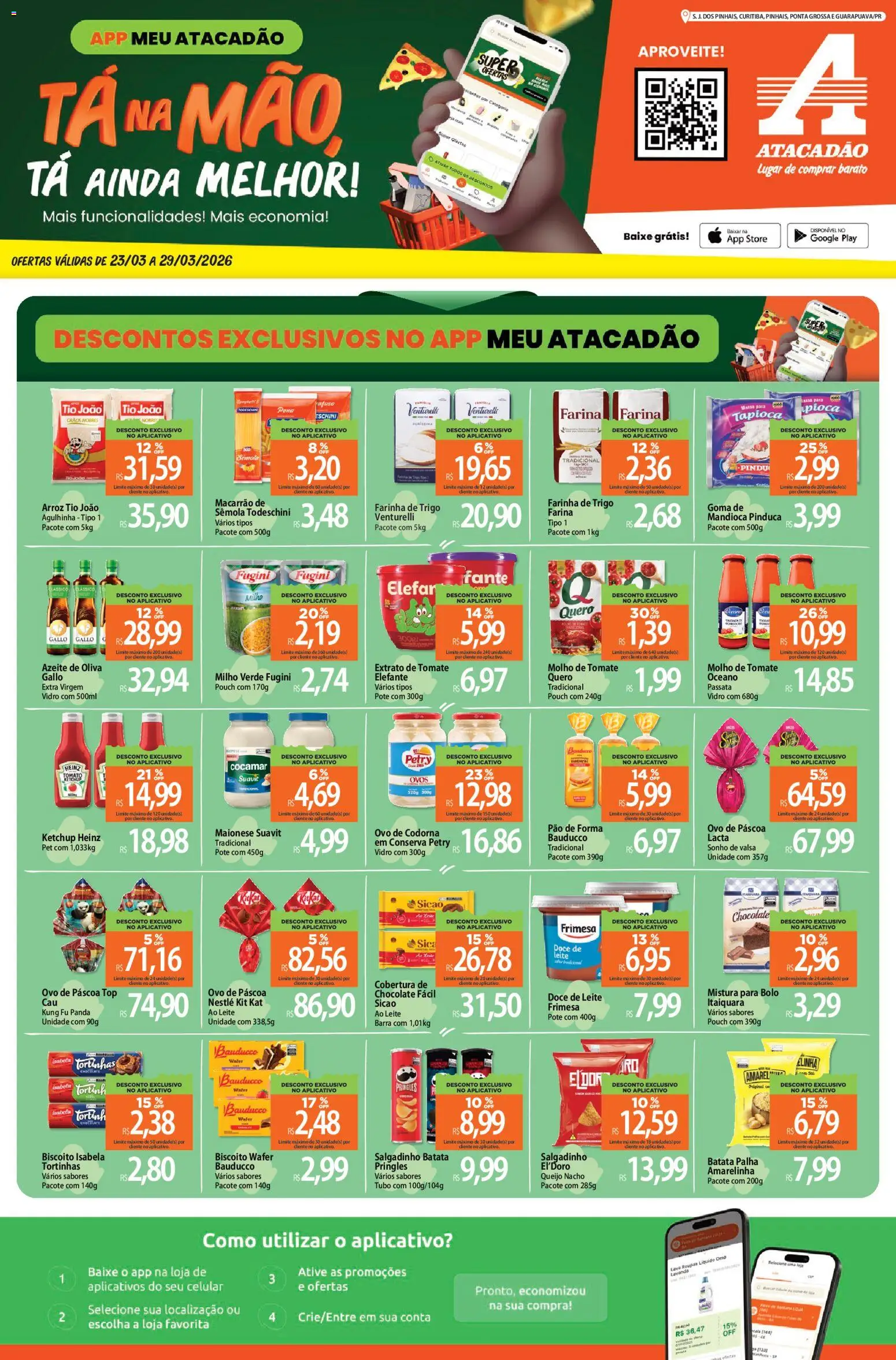 Pré-Visualização do folheto "Atacadão ofertas - PR" da loja Atacadão válido a partir de 23/03/2026