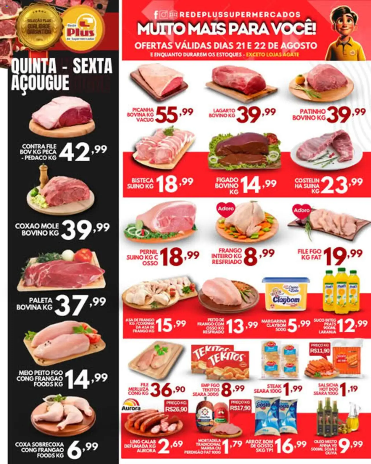 Rede Plus Supermercados folheto "Ofertas da semana" válido a partir de 21/08/2025 - número de página 1