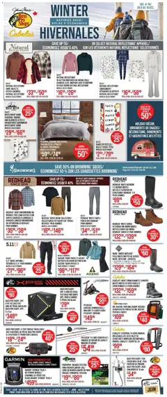 Preview of leaflet Weekly flyer / circulaire from shop Cabelas is valid from Dec 04, 2025