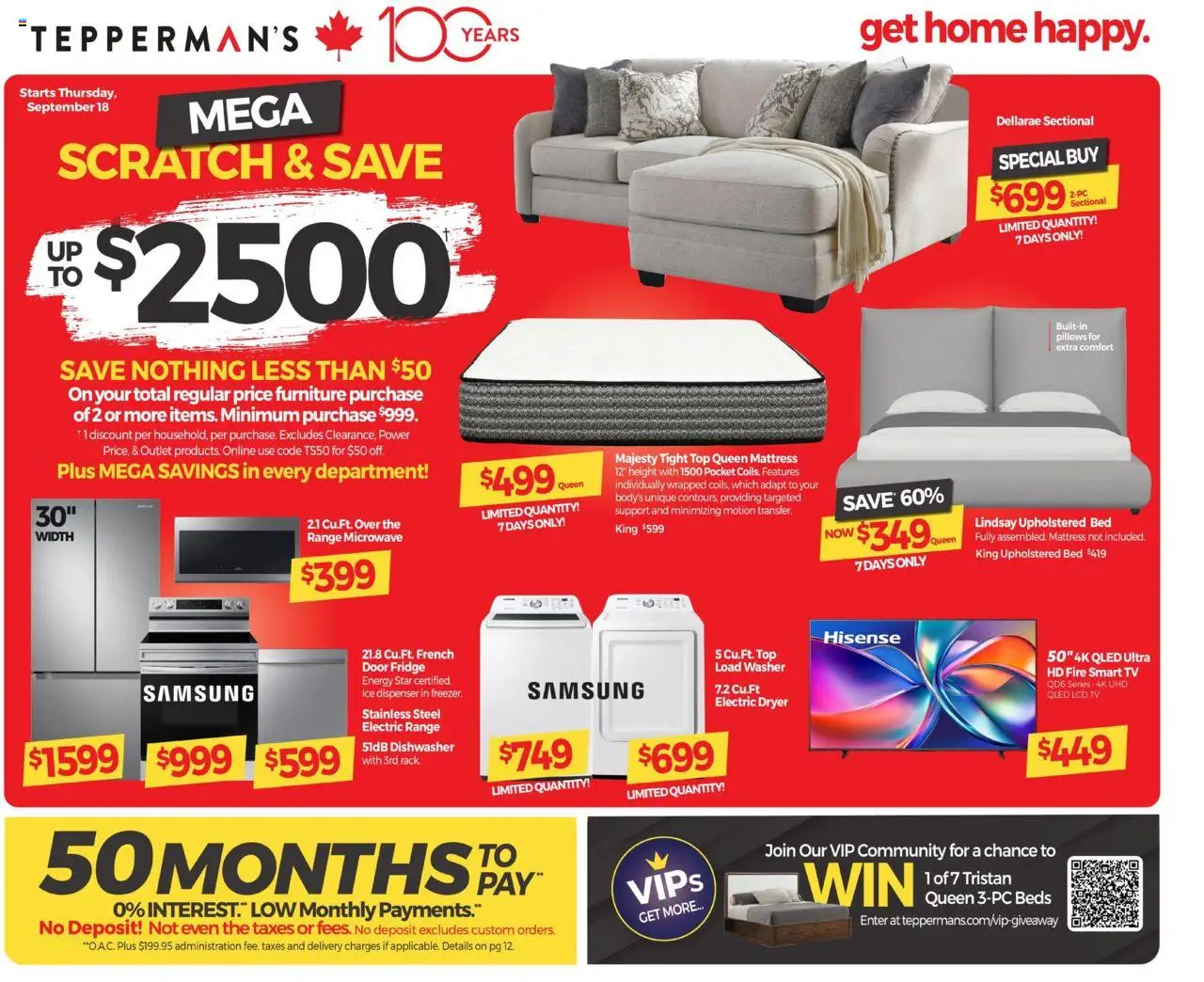 Tepperman's flyer valid from Sep 18, 2025 - page number 1