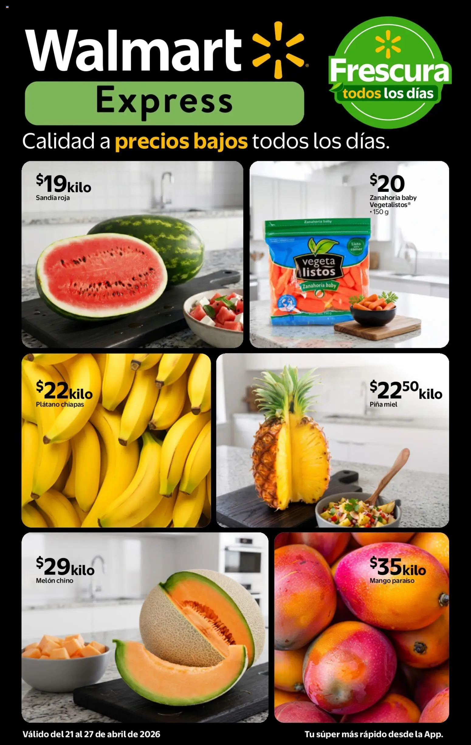 Vista previa las ofertas de la tienda Walmart Express - Walmart Express folleto Calidad a precios bajos desde el 21/04/2026 