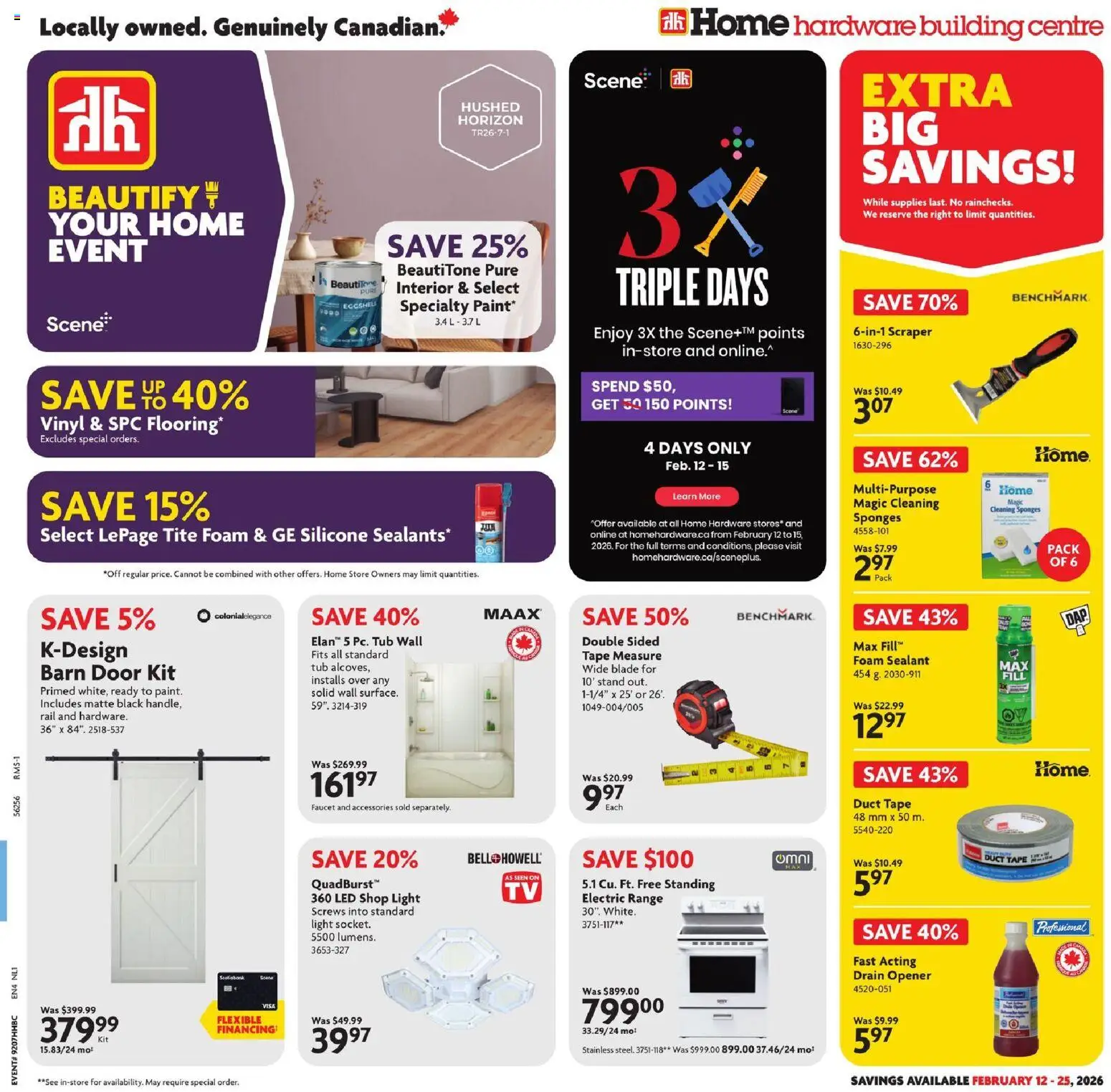 Preview of leaflet Weekly flyer / circulaire from shop Home Hardware is valid from Feb 12, 2026
