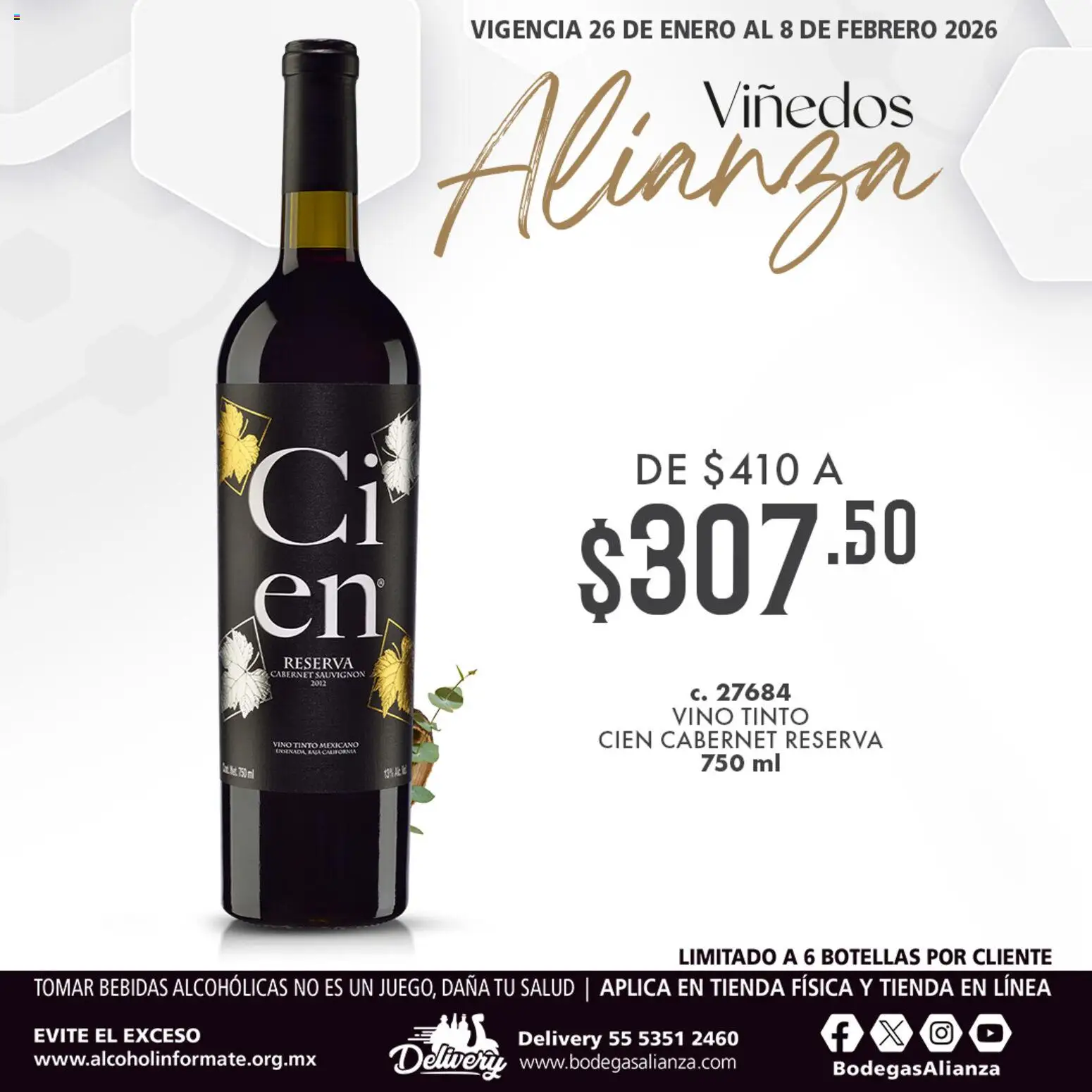 Vista previa las ofertas de la tienda Bodegas Alianza - Catálogo Viñedos Alianza desde el 26/01/2026 - Vino tinto, Bebidas, Vino