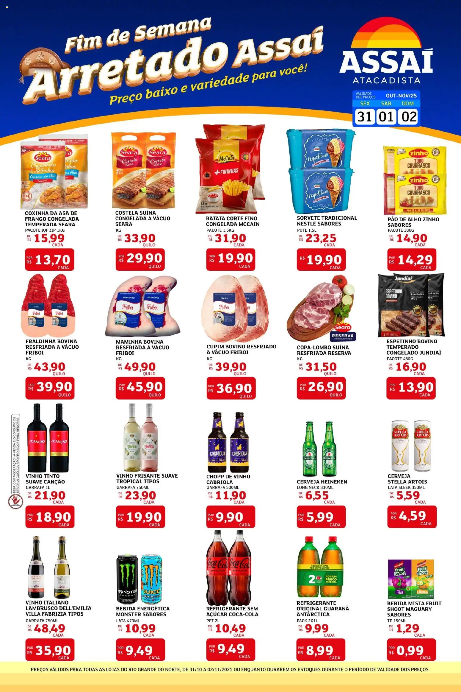 Pré-Visualização do folheto "Encarte - RN" da loja Assaí Atacadista válido a partir de 31/10/2025