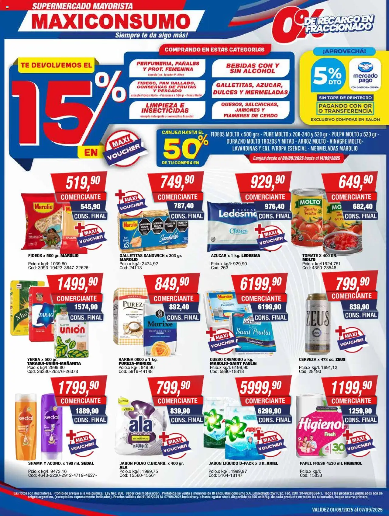 Maxiconsumo Ofertas del 08/09/2025 Online