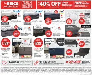 Preview of leaflet Weekly flyer / circulaire from shop The Brick is valid from Oct 28, 2025 | Page: 10