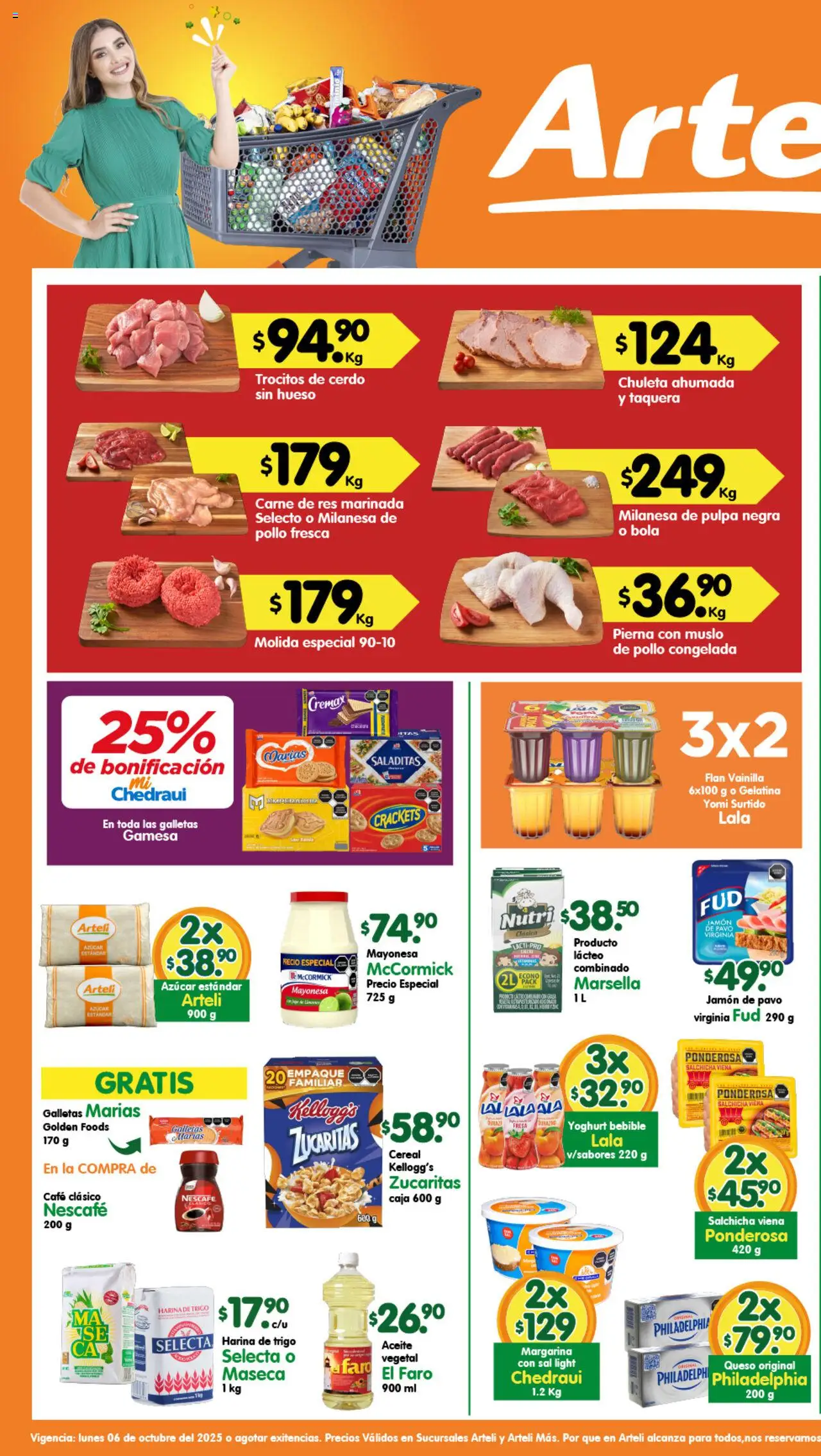 Folleto Arteli Arteli y sus promociones válidas desde el 06/10/2025 - Número de página 1