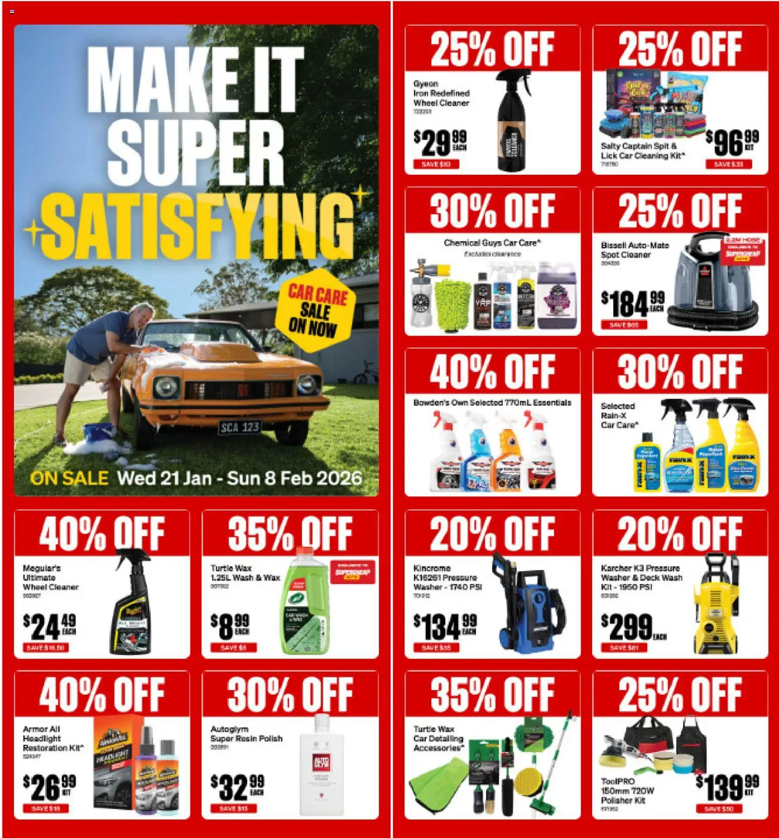 Preview of catalogue Catalogue from shop Supercheap Auto valid 21/01/2026