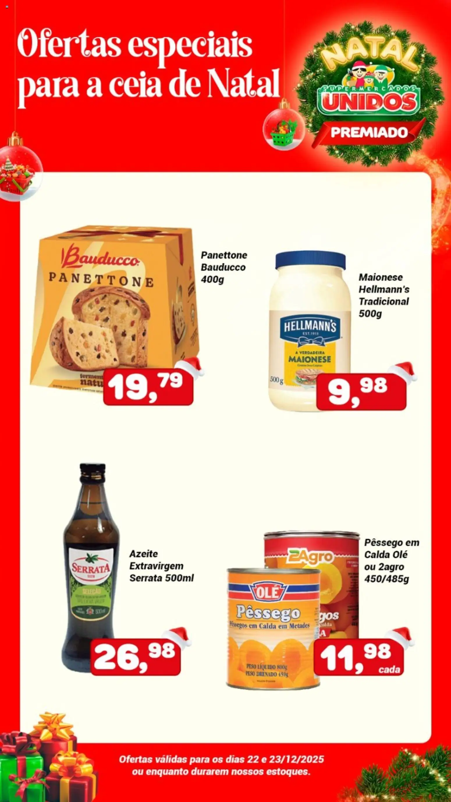 Pré-Visualização do folheto "Ofertas da semana" da loja Supermercados Unidos válido a partir de 22/12/2025