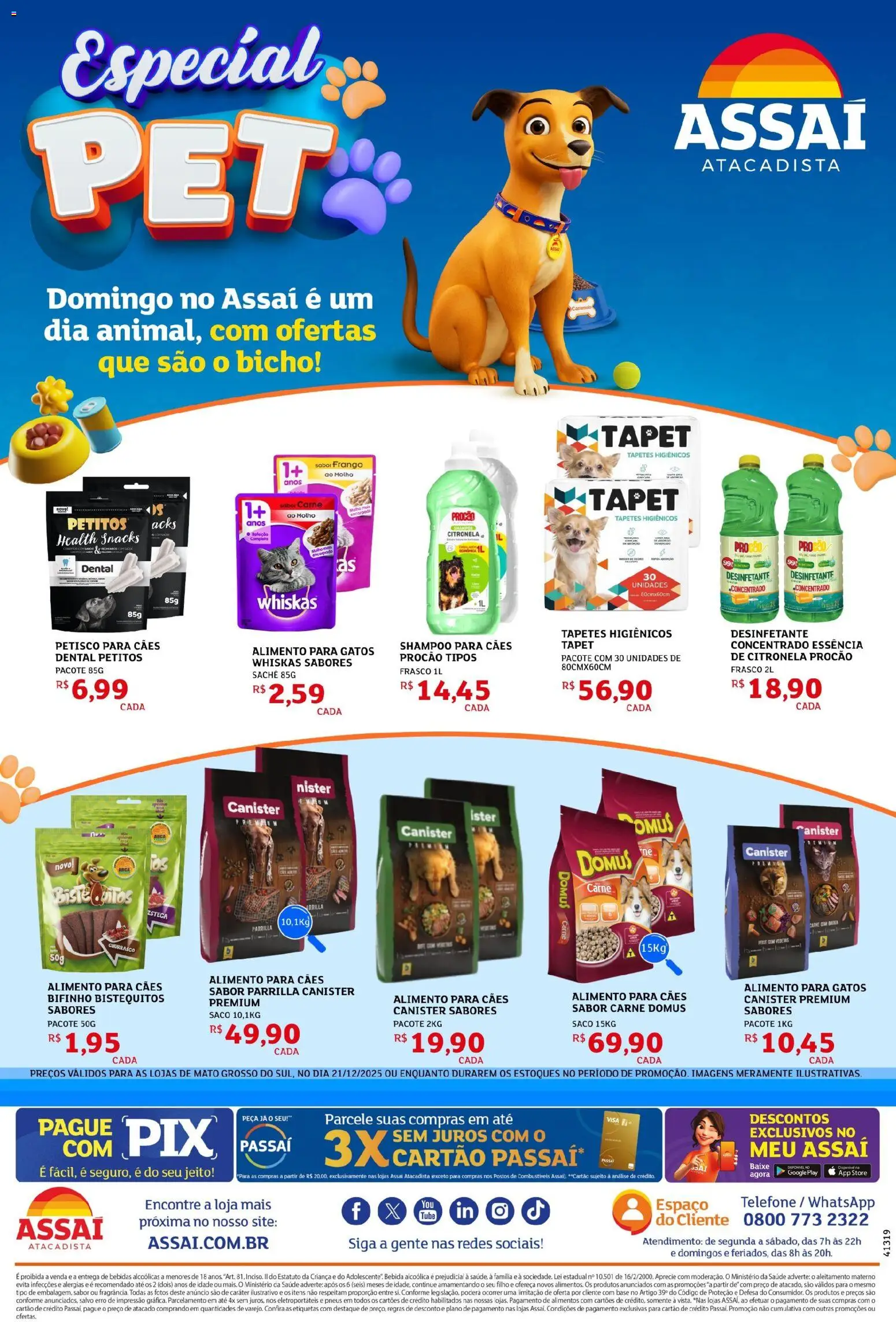 Pré-Visualização do folheto "Encarte - MS" da loja Assaí Atacadista válido a partir de 21/12/2025