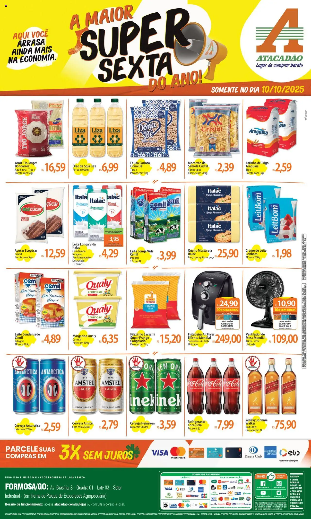 Atacadão folheto "Ofertas - GO" válido a partir de 10/10/2025 - número de página 1
