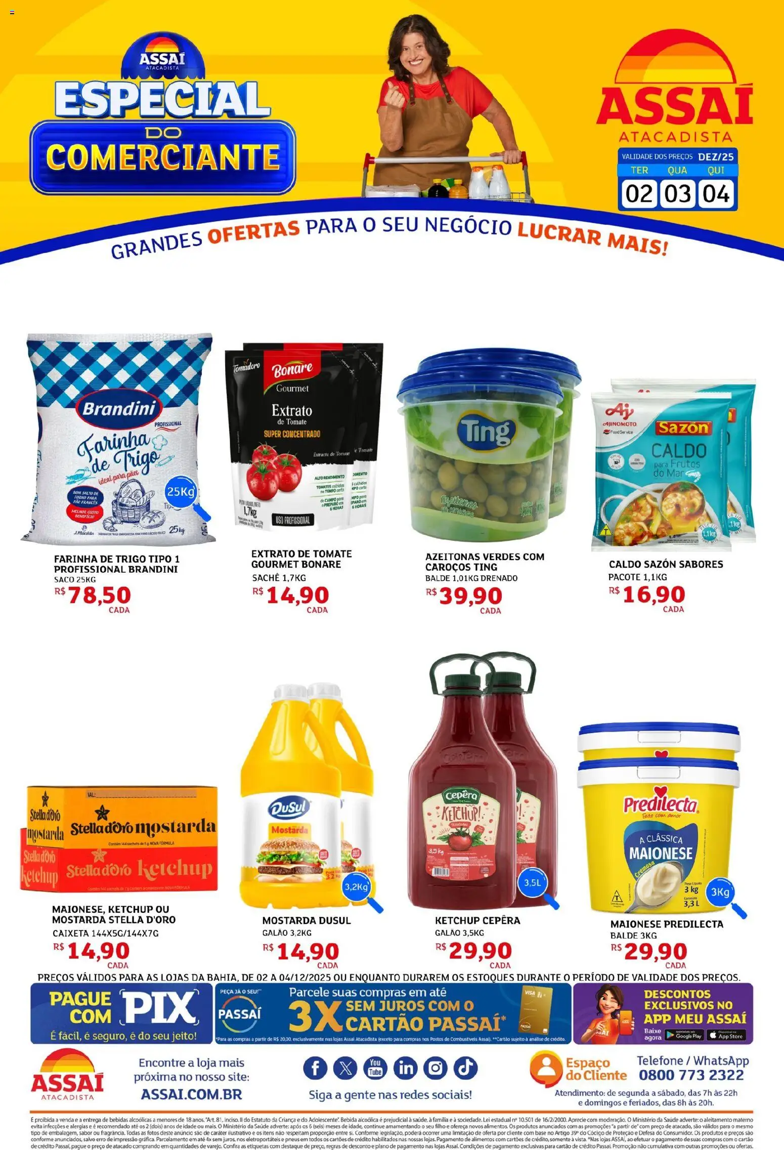 Pré-Visualização do folheto "Encarte - BA" da loja Assaí Atacadista válido a partir de 02/12/2025