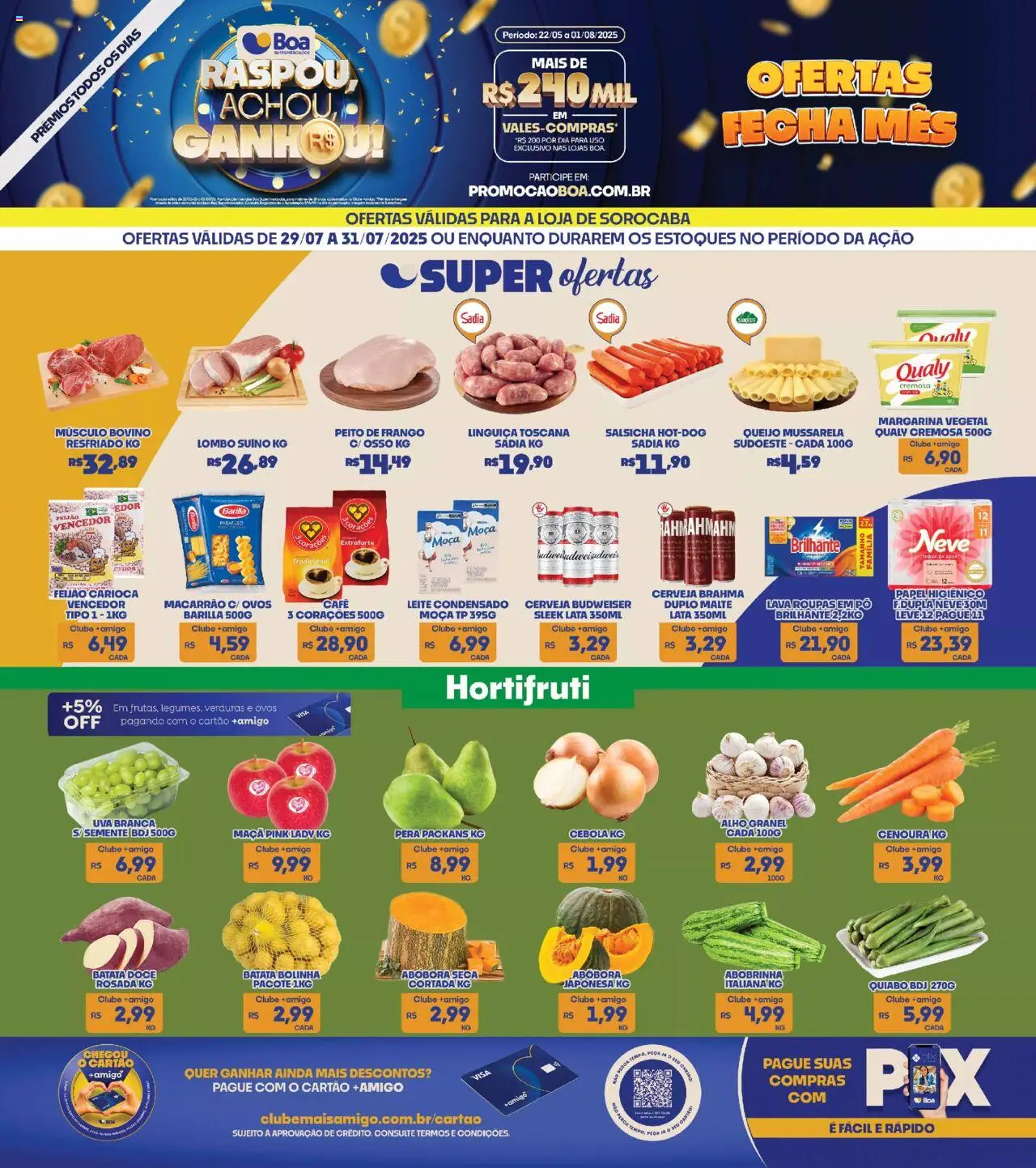 Boa Supermercados folheto "Ofertas da semana" válido a partir de 29/07/2025 - número de página 1