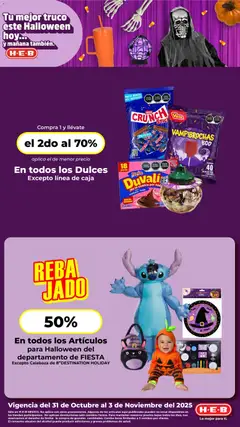Vista previa las ofertas de la tienda H-E-B - Folleto desde el 31/10/2025 