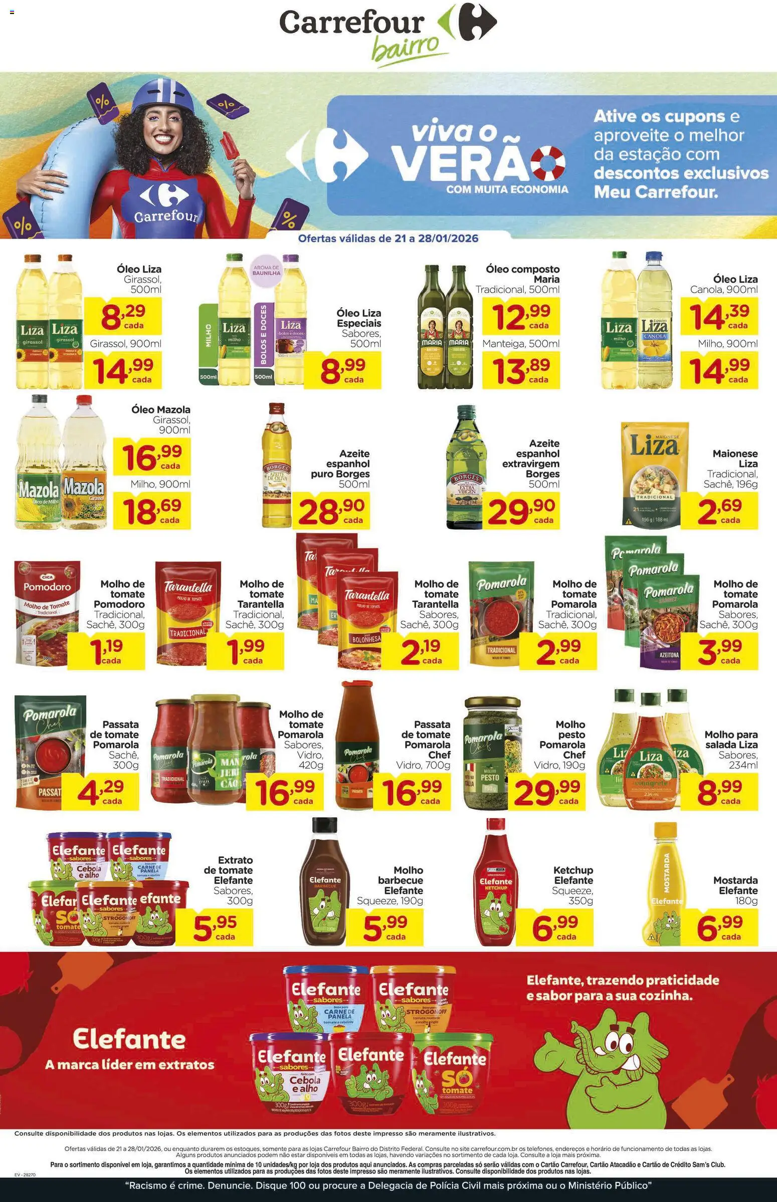 Pré-Visualização do folheto "Ofertas da semana" da loja Carrefour Bairro válido a partir de 21/01/2026