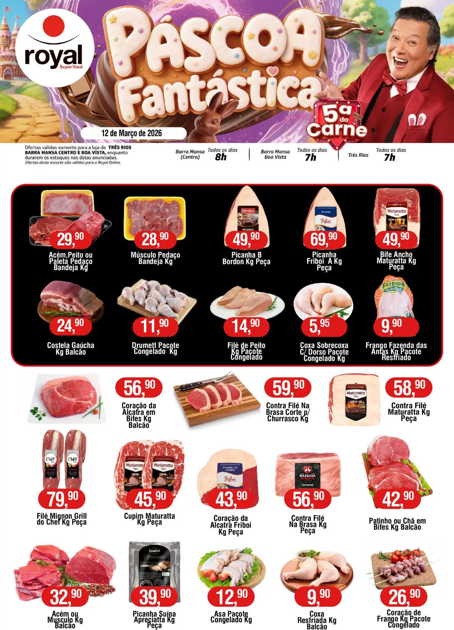 Pré-Visualização do folheto "Royal Supermercados ofertas Quinta da Carne" da loja Royal Supermercados válido a partir de 12/03/2026