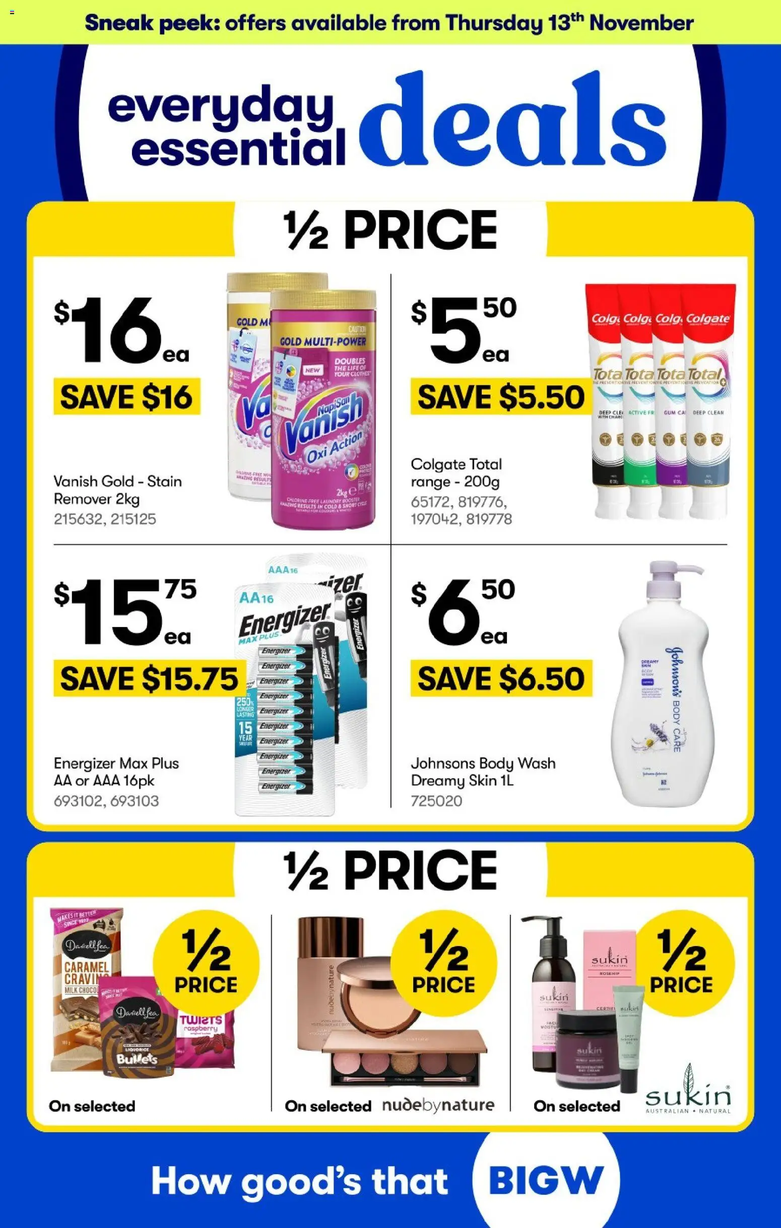 Preview of catalogue Catalogue Everyday Essential Deals from shop Big W valid 10/11/2025