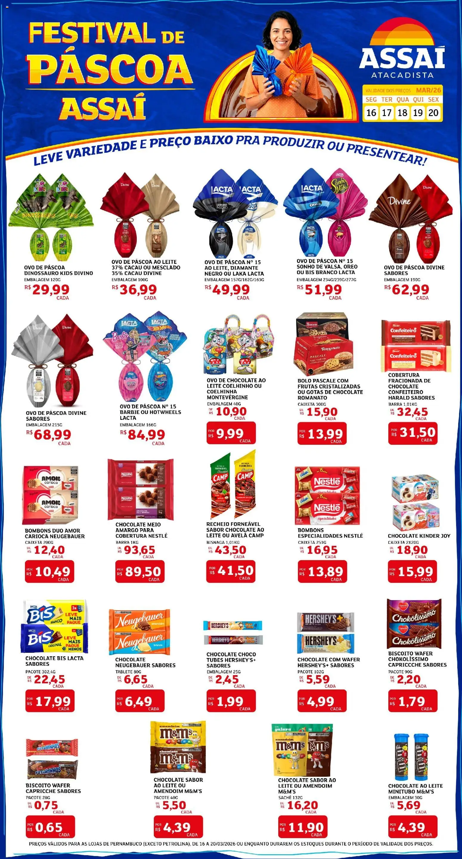 Pré-Visualização do folheto "Assaí Atacadista ofertas - PE" da loja Assaí Atacadista válido a partir de 16/03/2026