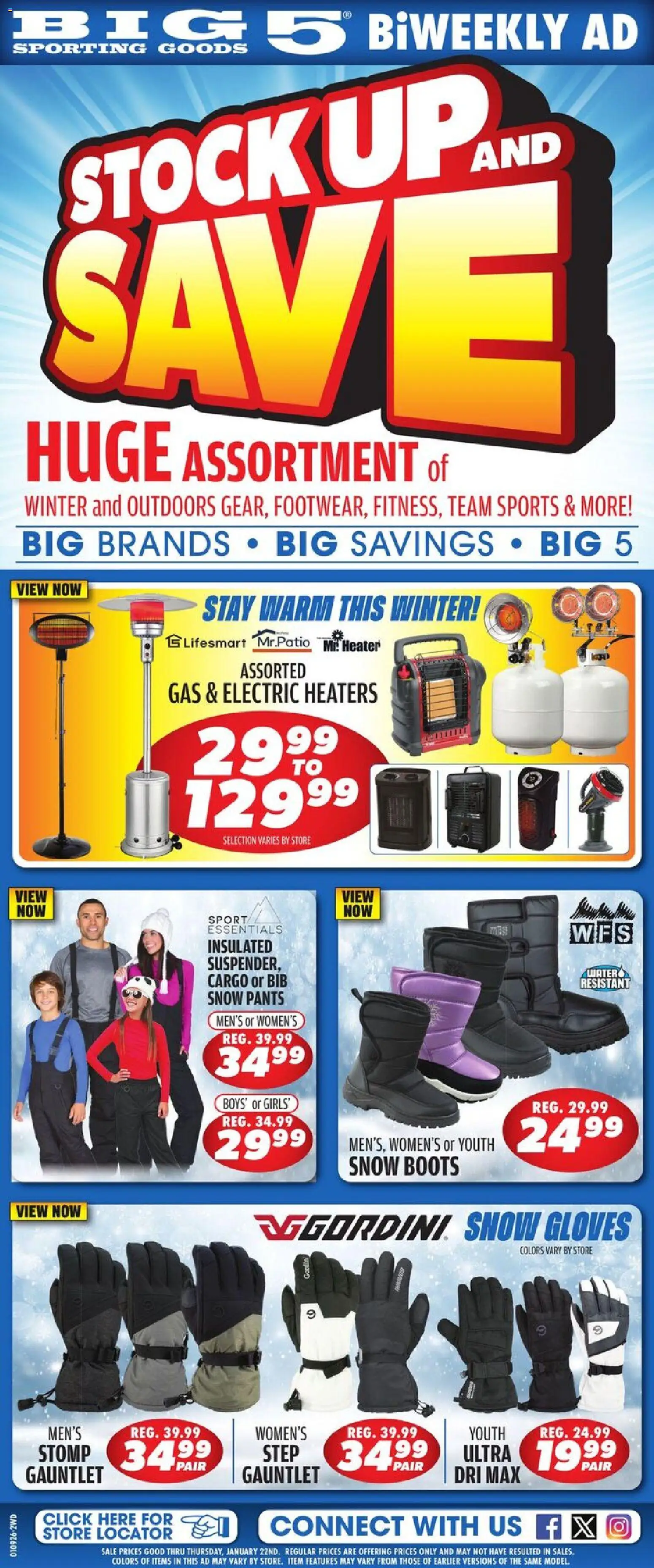 Ad Preview of Big 5 Sporting Goods Weekly Ad from 01/09/2026