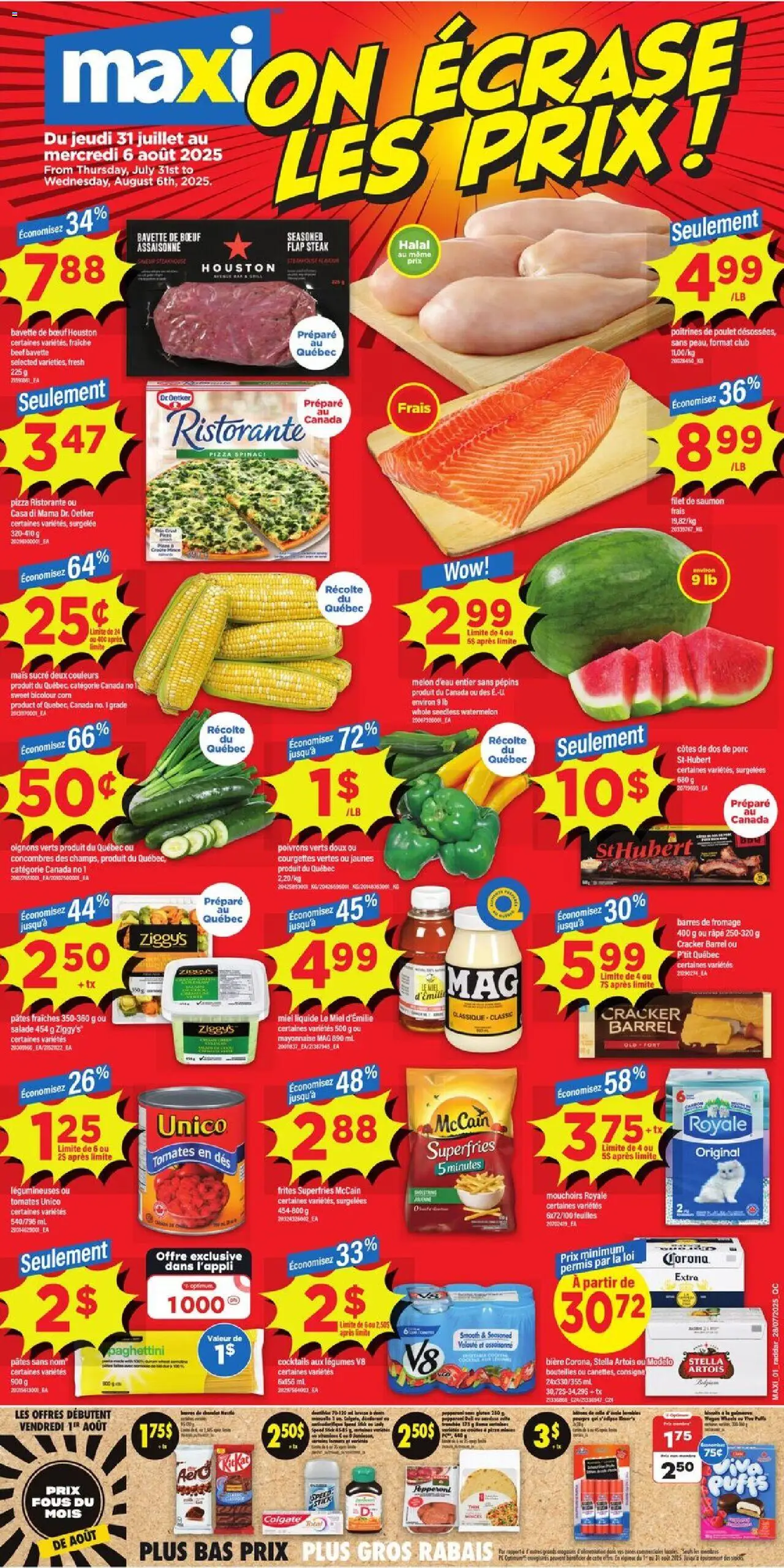 Maxi flyer valid from Jul 31, 2025 - page number 1