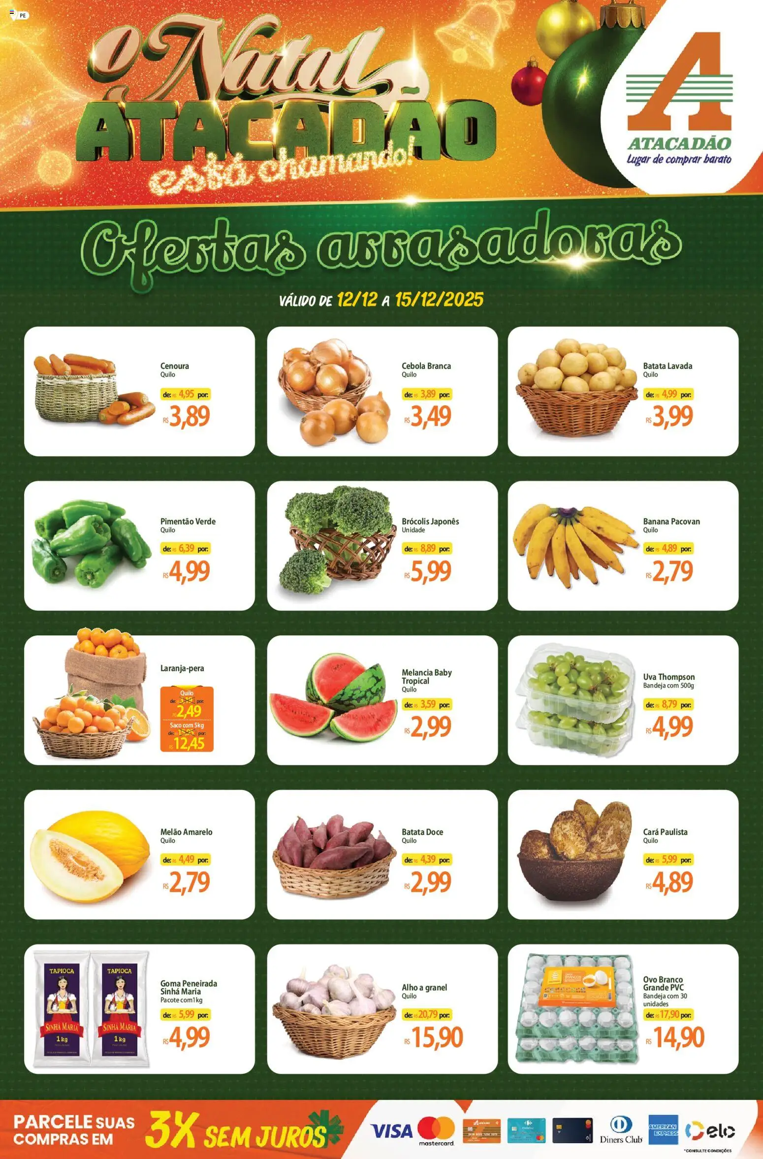 Pré-Visualização do folheto "Ofertas - PE" da loja Atacadão válido a partir de 12/12/2025