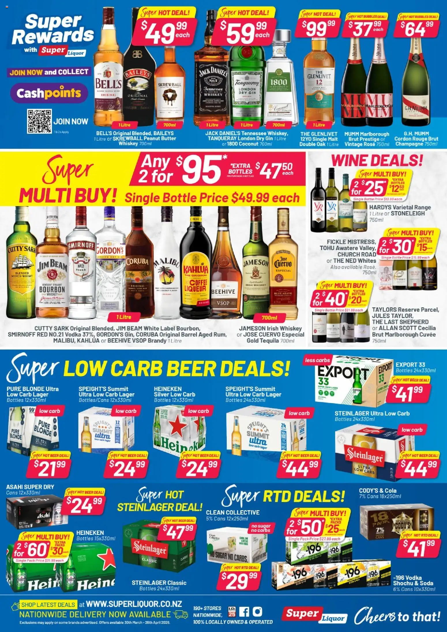 Preview of catalogue Super Liquor catalogue from shop Super Liquor valid 30 Mar 2026
